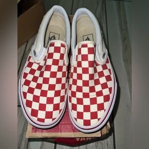 Unisex Red&White Vans